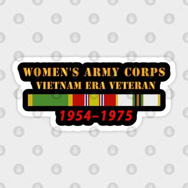 Womens Army Corps - Vietnam Era Veteran - 1954 - 1975 - WAC - NDSM  - COLD WAR Service Bar X 300 Sticker by twix123844